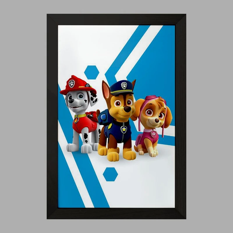 تابلو خندالو مدل چیس و مارشال و اسکای سگ های نگهبان Paw Patrol کد 12583