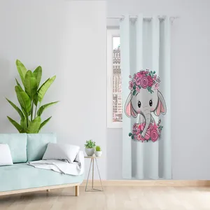  پرده مدل فیل و تاج گل مخمل پانچی کد 1004 سایز 140x280 سانتی متر