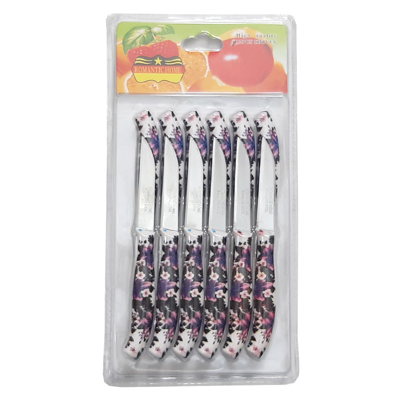 چاقو میوه خوری رمانتیک هوم کد R3 بسته 12 عددی