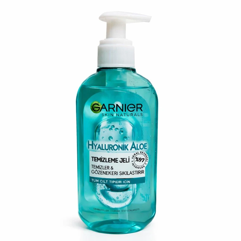 ژل شست‌وشوی صورت گارنیه مدل هیالورونیک اسید مناسب برای انواع پوست حجم 200 میلی‌ لیتر