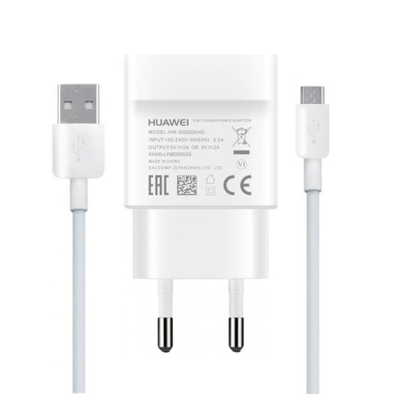 شارژر دیواری مدل HW-00M به همراه کابل تبدیل microUSB