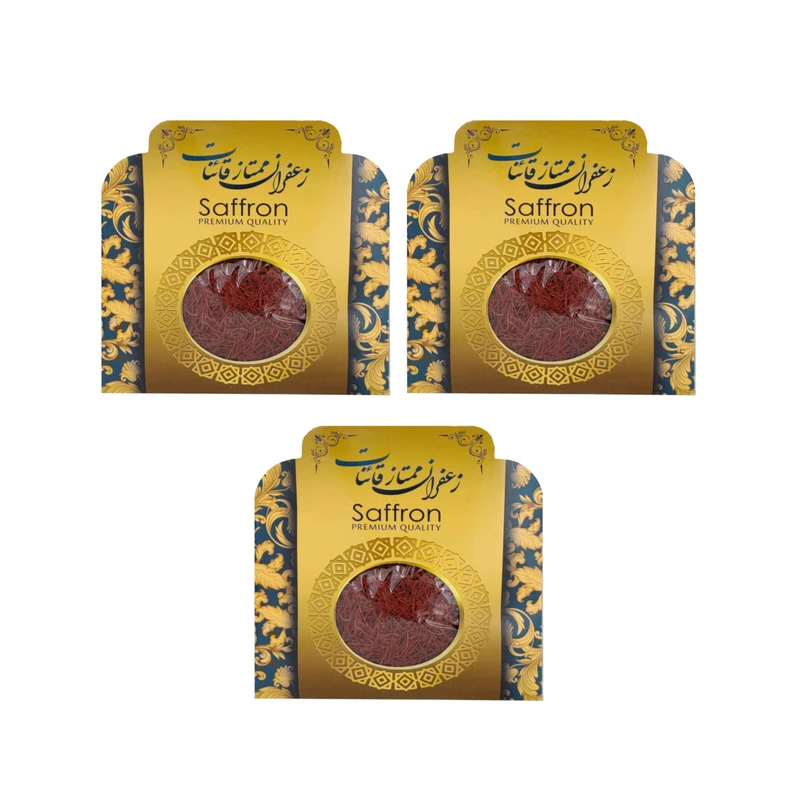 زعفران ممتاز قائنات - 4 گرم بسته 3 عددی