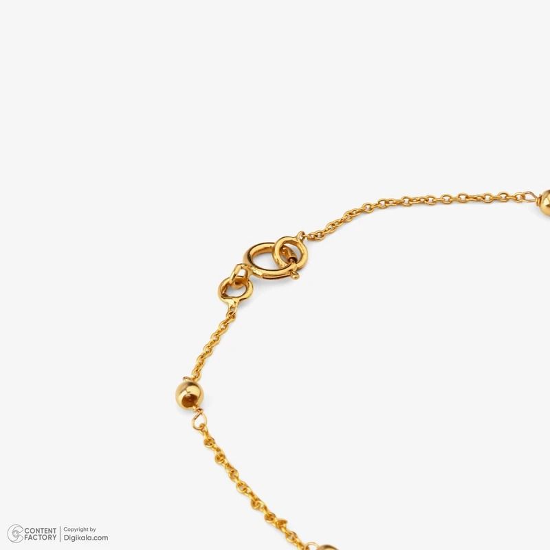 دستبند زنجیری طلا 18 عیار زنانه وی گالری مدل البرنادو کد B0356 -  - 3