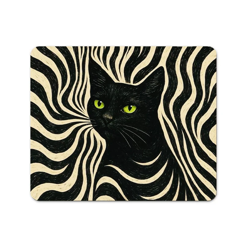 ماوس پد پاد آفرین مدل گربه کیوت فانتزی بامزه کارتونی کد P874 سایز 19*24 سانتی متر