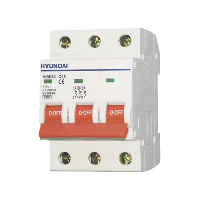 فیوز مینیاتوری سه فاز 25 آمپر هیوندای مدل C25