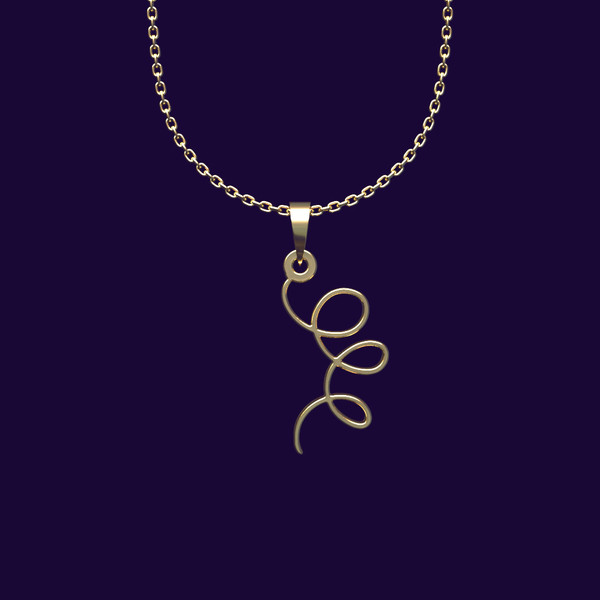 گردنبند طلا 18 عیار زنانه مدوپد مدل هندسی کد CC2-1-1095