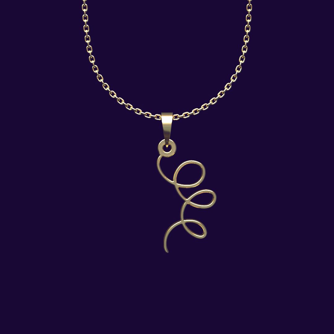 گردنبند طلا 18 عیار زنانه مدوپد مدل هندسی کد CC2-1-1095 -  - 1