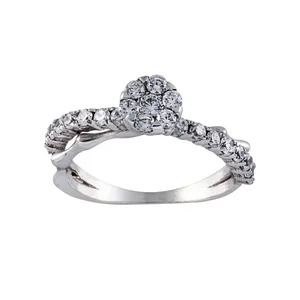 انگشتر نقره زنانه جواهری سون مدل 2079