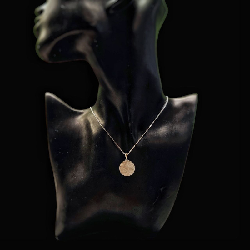 گردنبند نقره زنانه مدل دایره