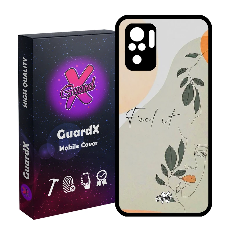 کاور گارد ایکس طرح دختر مدل Glass10387 مناسب برای گوشی موبایل شیائومی Redmi Note 10 4G / Redmi Note 10S