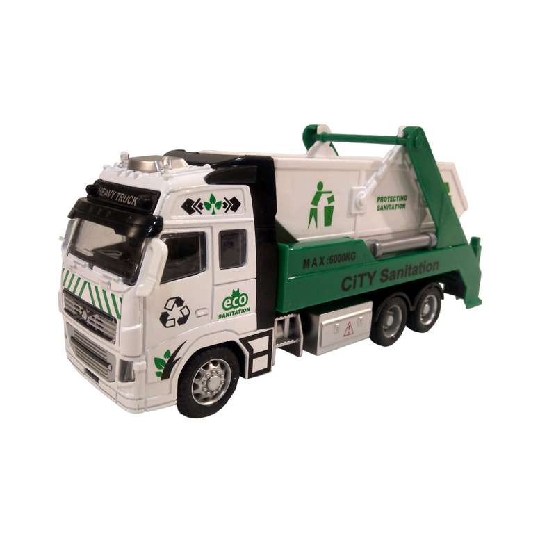 ماشین بازی مدل کامیون طرح بازیافت زباله کد Gt198r