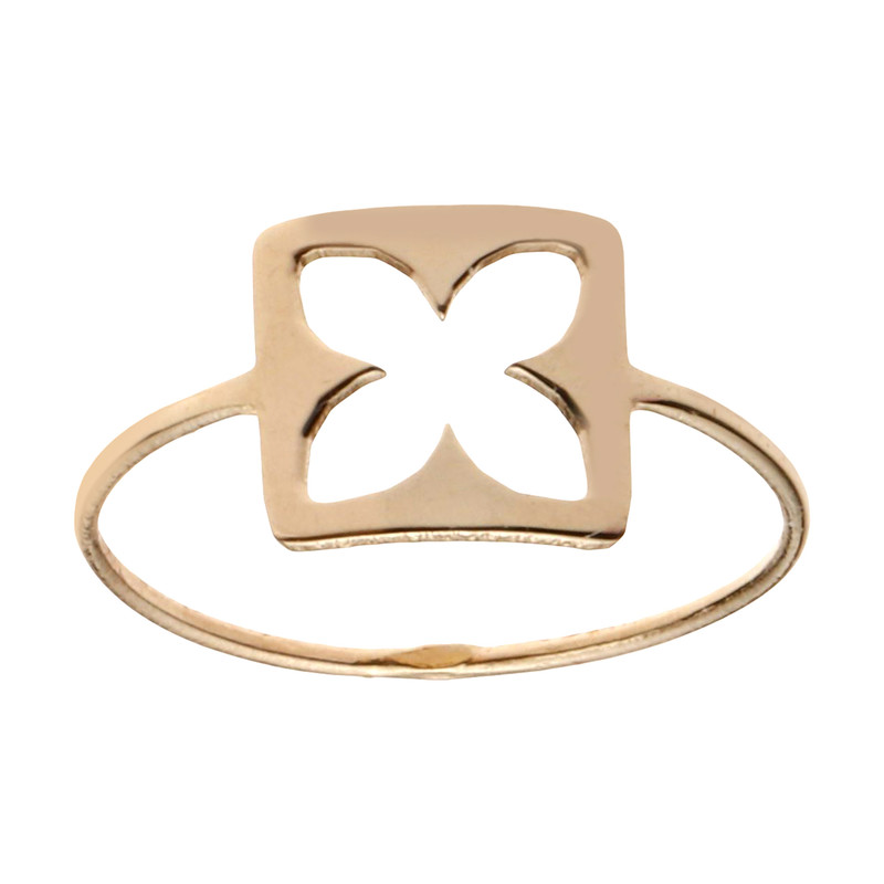 انگشتر طلا 18 عیار زنانه نیکان گلد مدل GO 4567 سایز 56