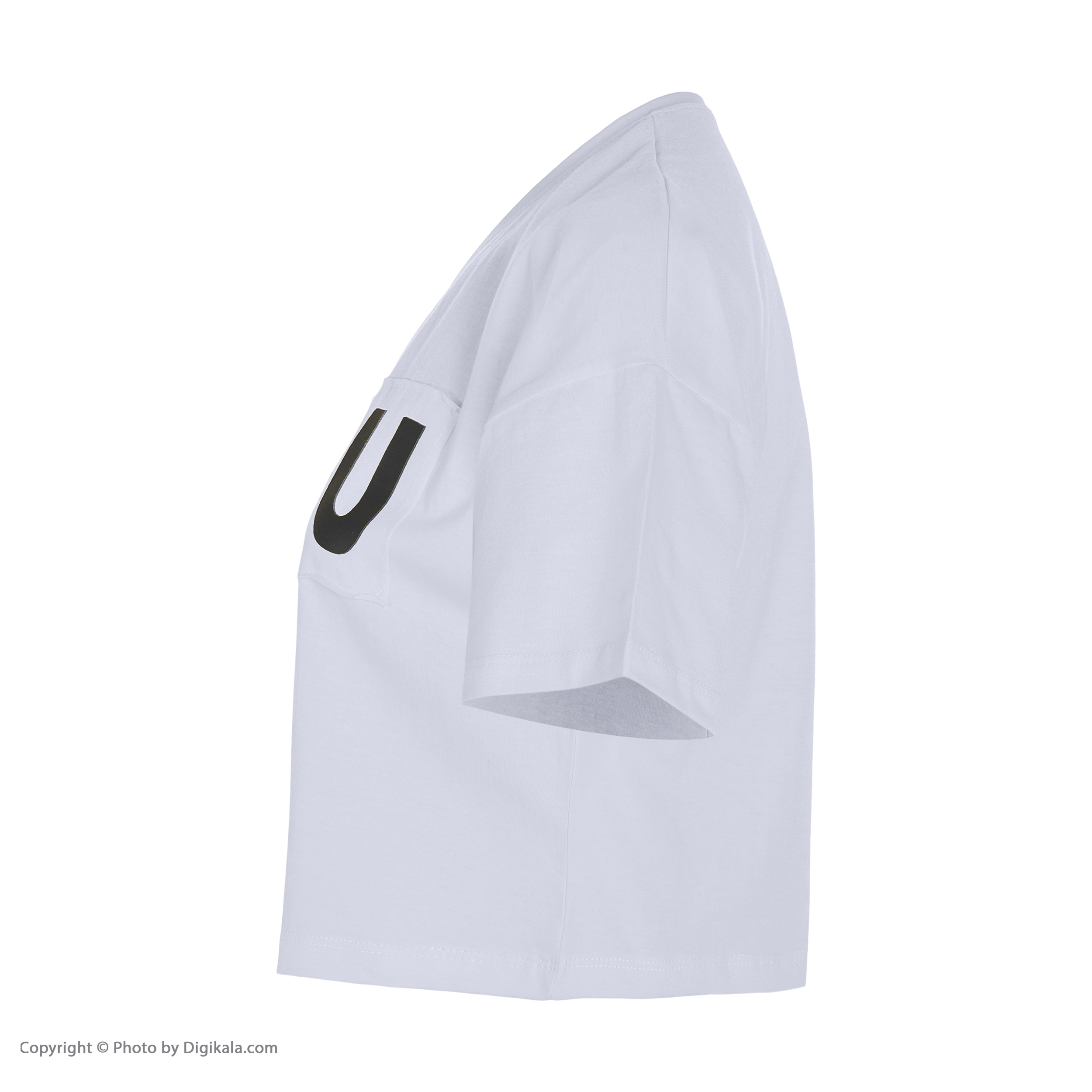 تی شرت آستین کوتاه زنانه طرح بی یو کد Mhr-17