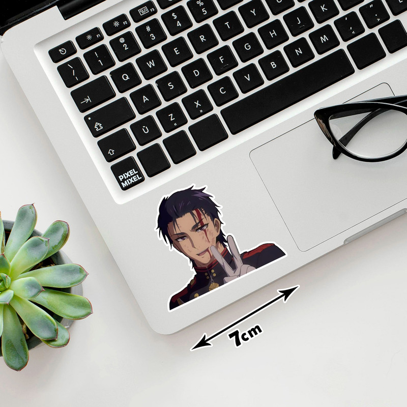 استیکر لپ تاپ پیکسل میکسل مدل انیمه پایان جهان کد 2