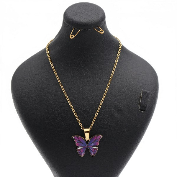 گردنبند دخترانه مدل پروانه کد 11508 گردنبند دخترانه مدل پروانه کد 11508