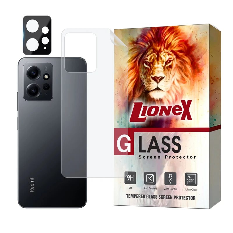 محافظ پشت گوشی لایونکس مدل MTBFULL مناسب برای گوشی موبایل شیائومی Redmi Note 12 4G به همراه محافظ لنز