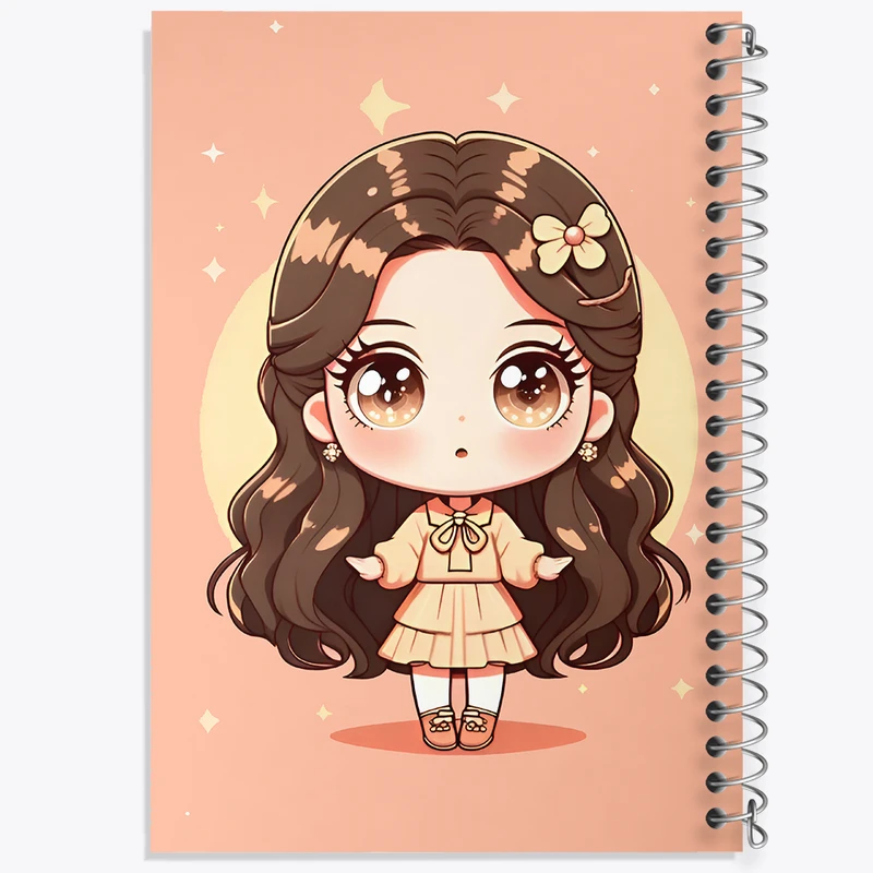 دفتر نقاشی 50 برگ خندالو طرح دخترانه کیوت کد F6661