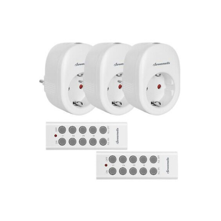 پریز دنویلز مدل ریموت دار کد L4104 بسته 3 عددی