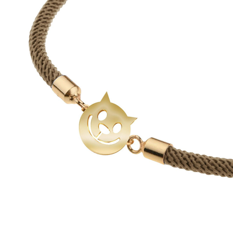 دستبند طلا 18 عیار زنانه مدوپد مدل ایموجی کد D17-10079