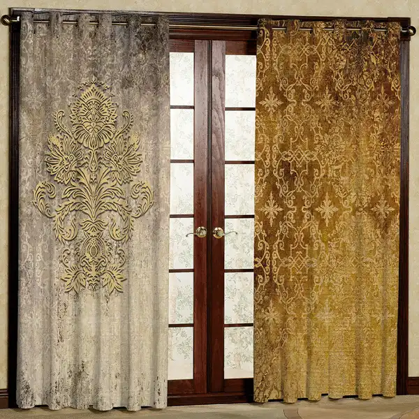 پرده مخمل پانچی کد 6192 سایز 280x140 سانتی متر