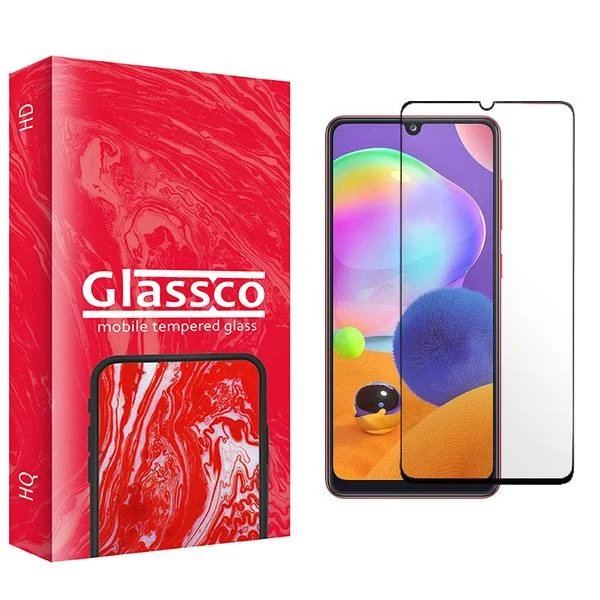 محافظ صفحه نمایش شیشه ای گلس کو مدل CGo1 Full مناسب برای گوشی موبایل سامسونگ Galaxy A31