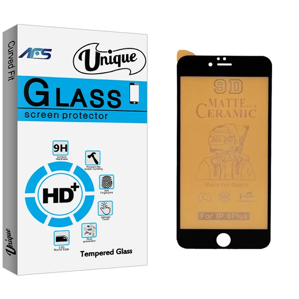 محافظ صفحه نمایش مات ای اف اس مدل Unique Glass مناسب برای گوشی موبایل اپل IPHONE 6S PLUS