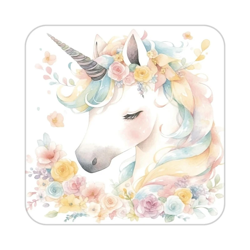 زیر لیوانی کاکتی طرح اسب تک شاخ و یونیکورن مدل mp32927