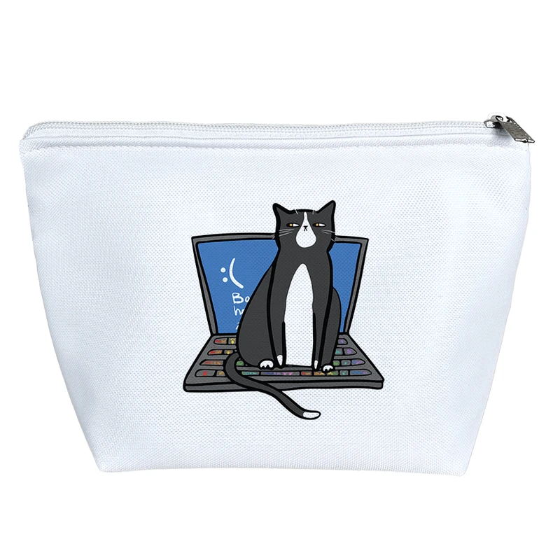 کیف لوازم آرایش دخترانه خندالو مدل گربه حسود کد 9382