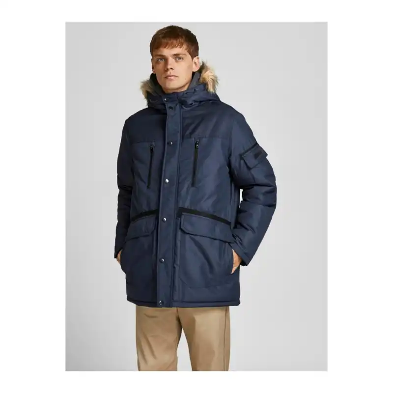 کاپشن مردانه جک اند جونز مدل BIG+FIT 12194