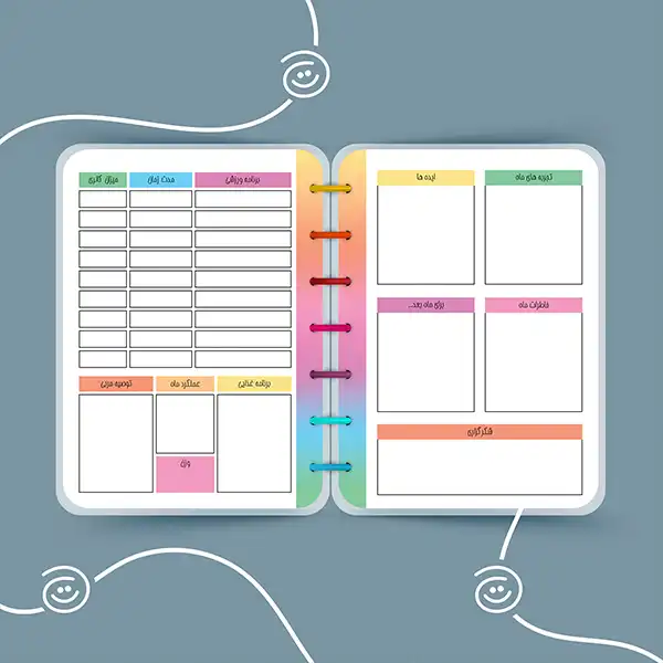 سالنامه سال ۱۴۰۳ آبرنگ مدل پلنری