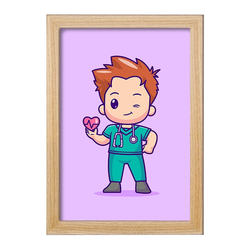 تابلو خندالو مدل پزشک و پرستار کد 31033