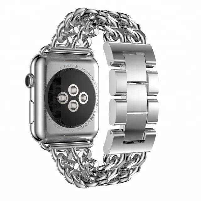 بند کروکودیل مدل C-Cartier مناسب برای اپل واچ سری 7 41 میلی متری