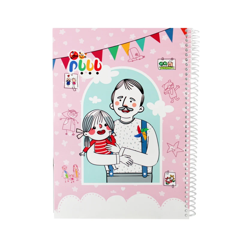 دفتر مشق 80 برگ طرح بابابام مدل DTB-8001