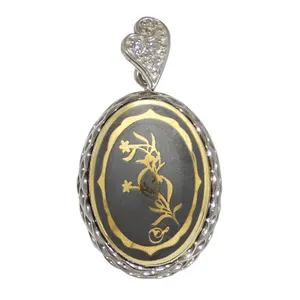 آویز گردنبند نقره زنانه مدل حدید خرداد ماه کد 77861