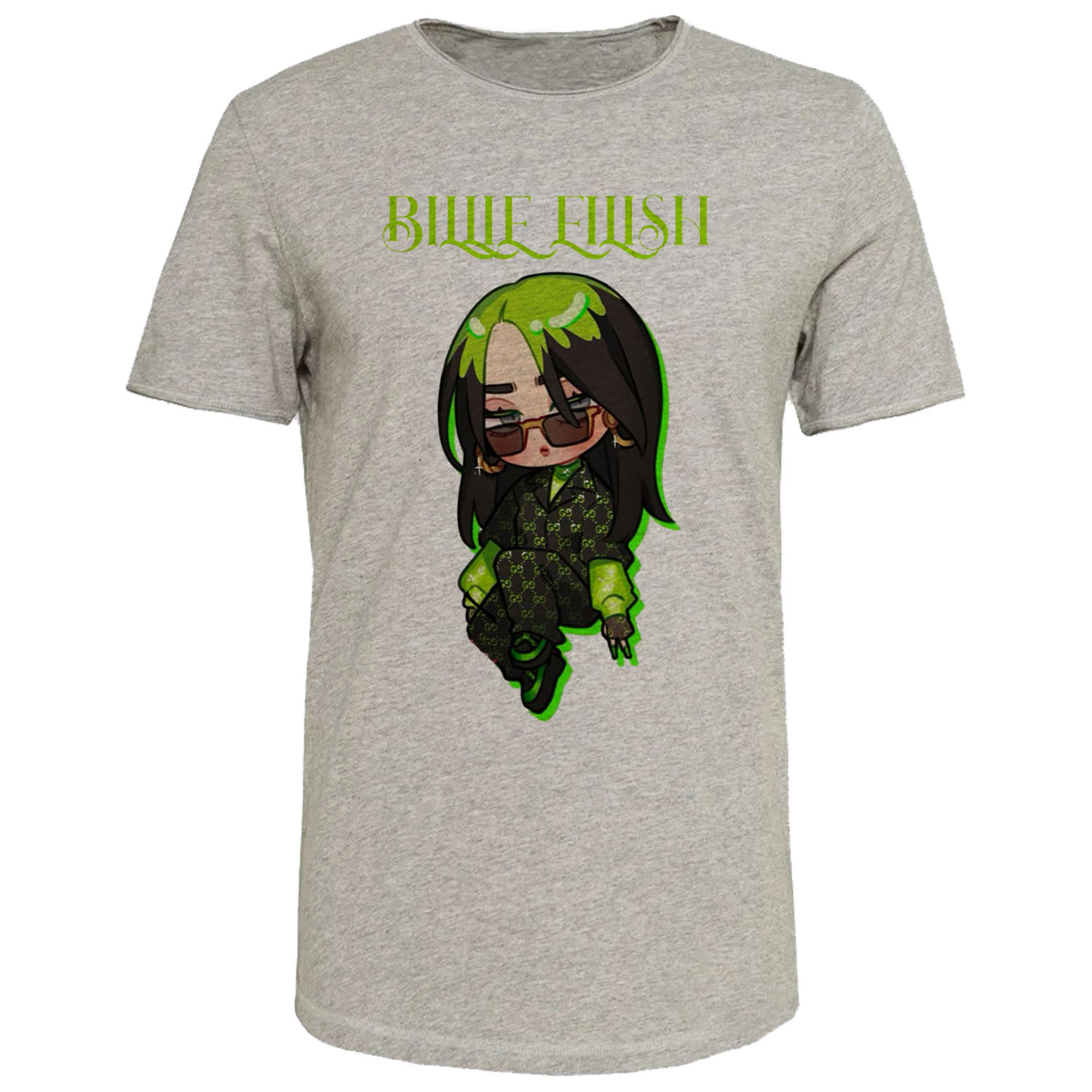 تی شرت آستین کوتاه زنانه مدل بیلی کد J371 رنگ طوسی