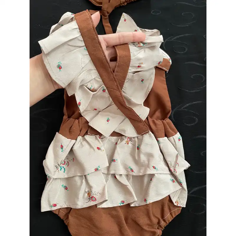 ست بادی و کلاه نوزادی مدل چین وا چین