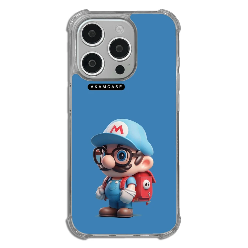 کاور آکام مدل AMCWTA15PRO-SUPER MARIO9 مناسب برای گوشی موبایل اپل iPhone 15 Pro