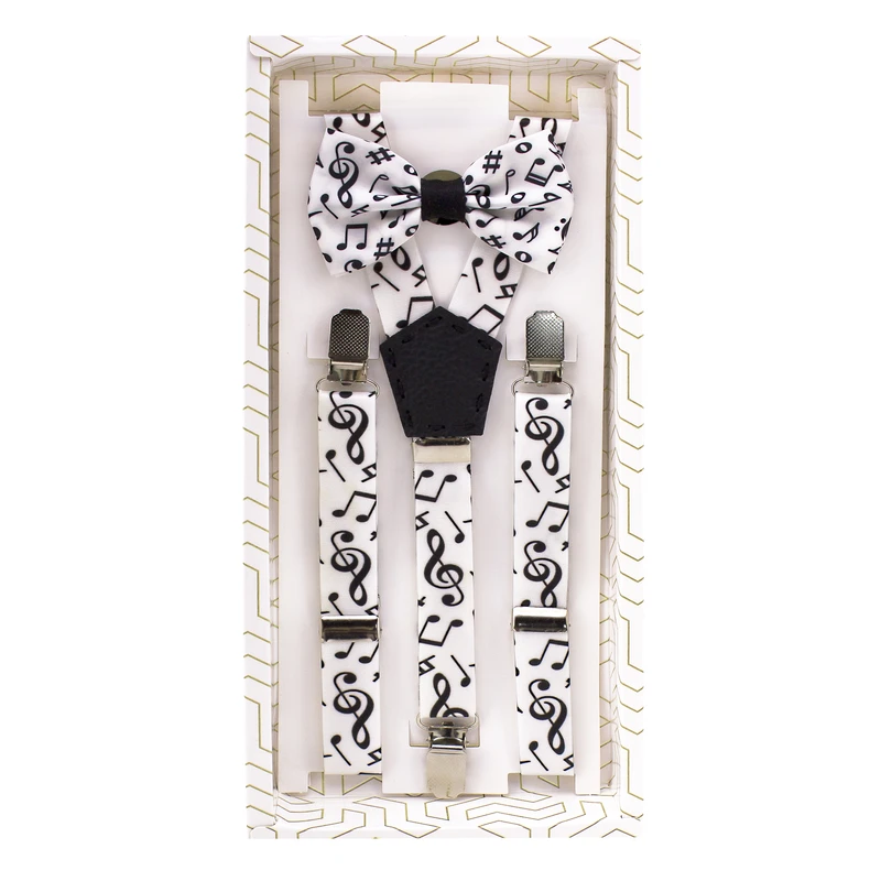 ست ساسبند و پاپیون پسرانه مدل موسیقی کد 104