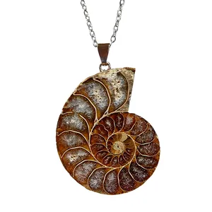 گردنبند زنانه مدل آمونیت کد 10-57