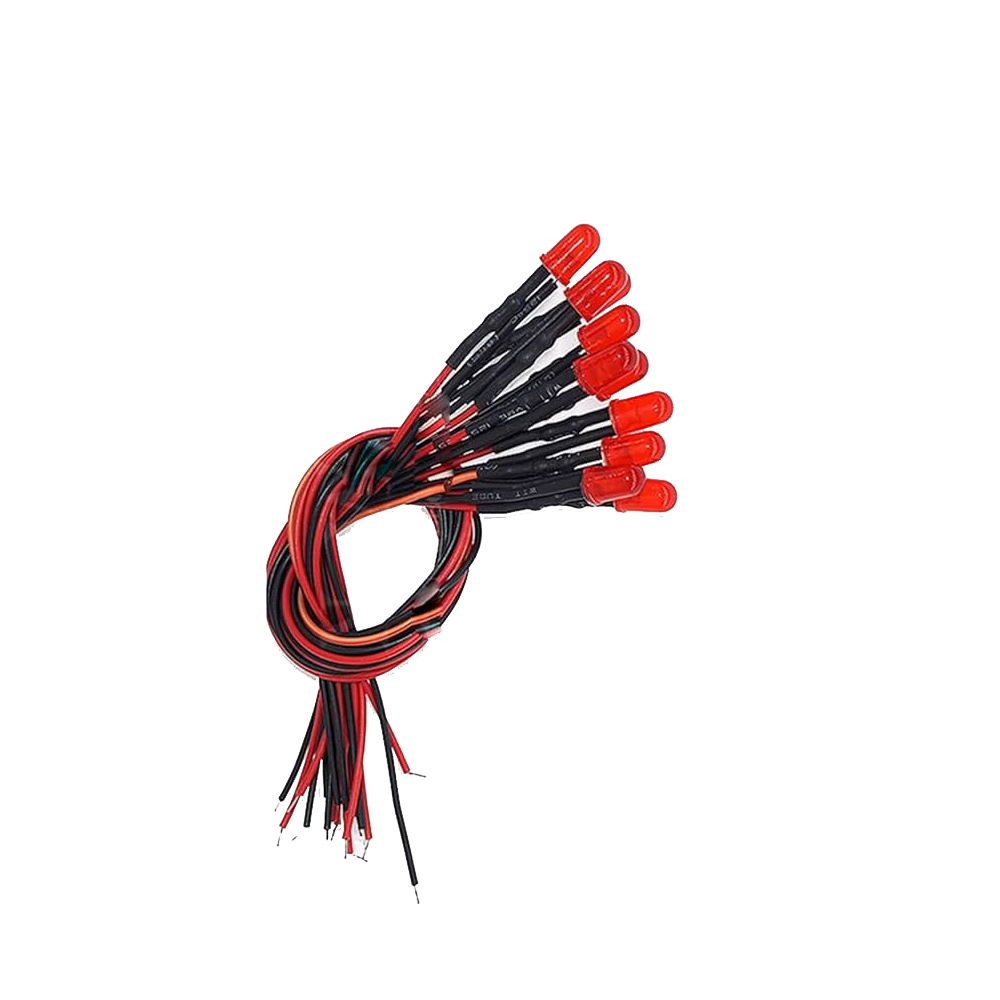 ال ای دی 12 ولت قرمز اوال  مدل HG-R1215 بسته 10 عددی