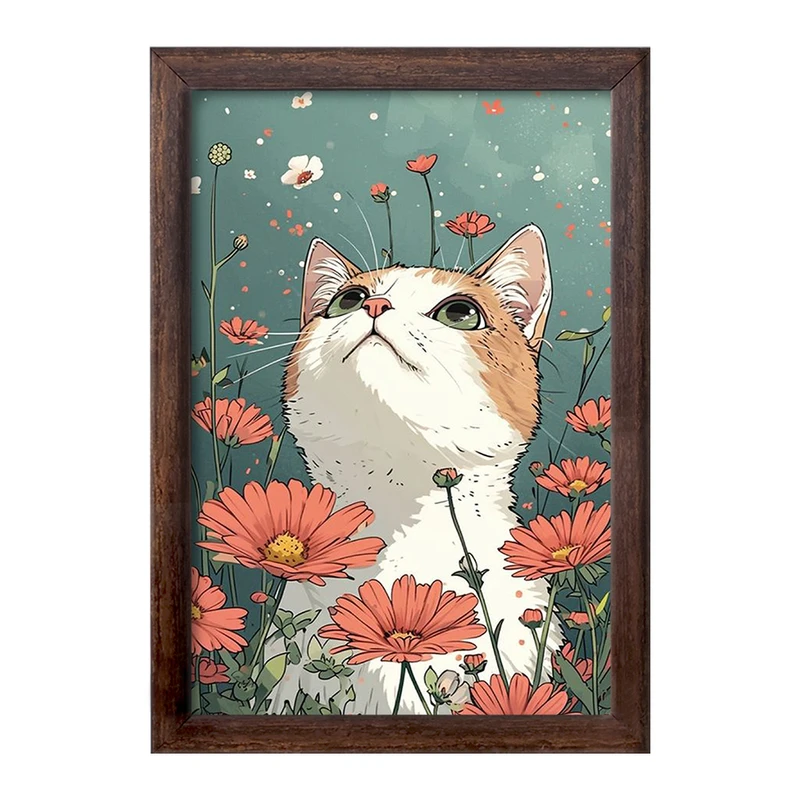 تابلو خندالو طرح گربه (Cat) کد F2950