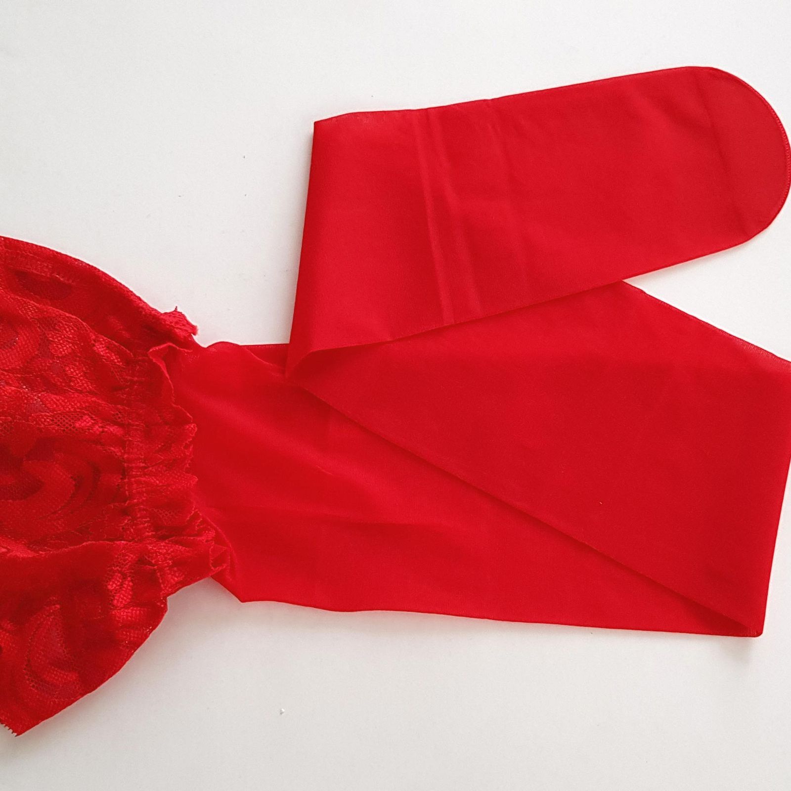 جوراب ساق بلند زنانه ماییلدا مدل لبه گیپوری نازک کد 4927-4445 - - 3