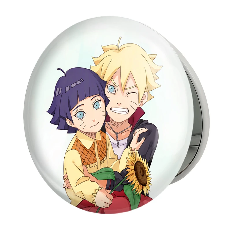 آینه جیبی خندالو طرح بوروتو و هیماواری اوزوماکی انیمه بوروتو Boruto مدل تاشو کد 13137 