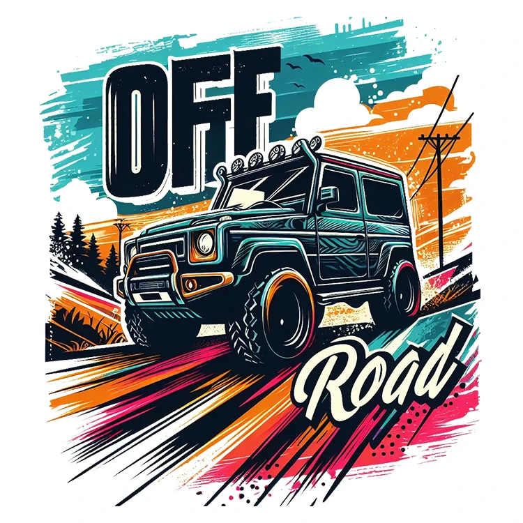 استیکر پارچه و لباس پاد آفرین مدل آفرود کد S435