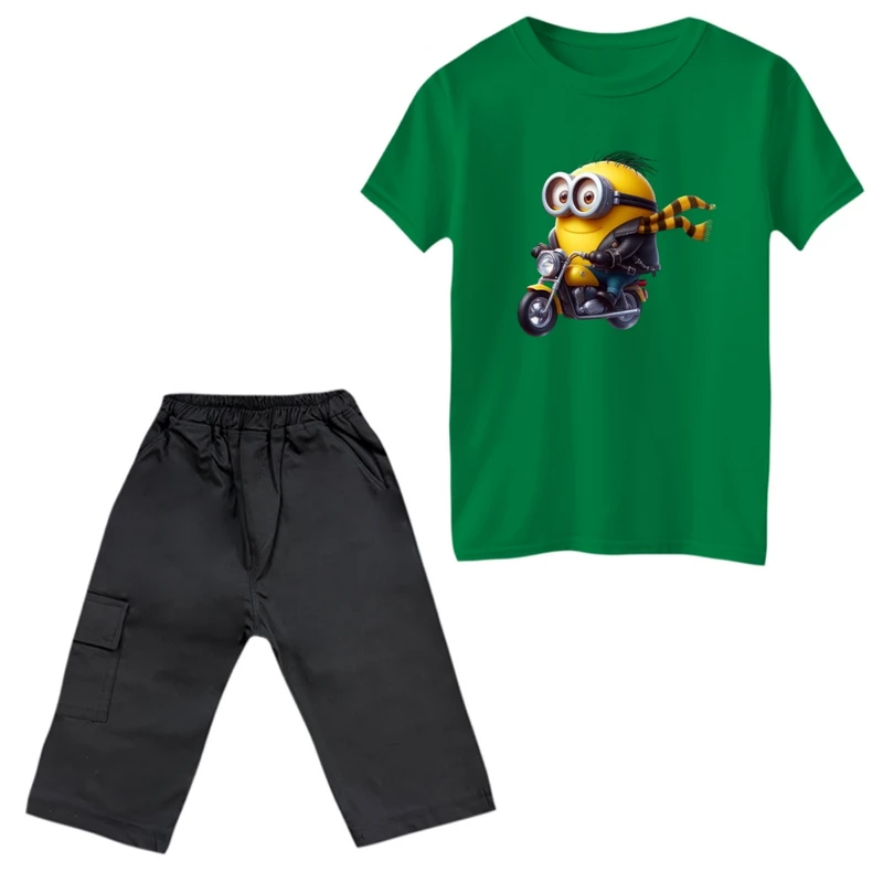 ست تی‌شرت و شلوارک پسرانه مدل مینیون کد 8