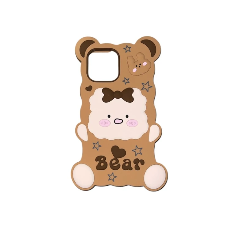 کاور طرح خرس مدل brown مناسب برای گوشی موبایل اپل iphone 12 promax
