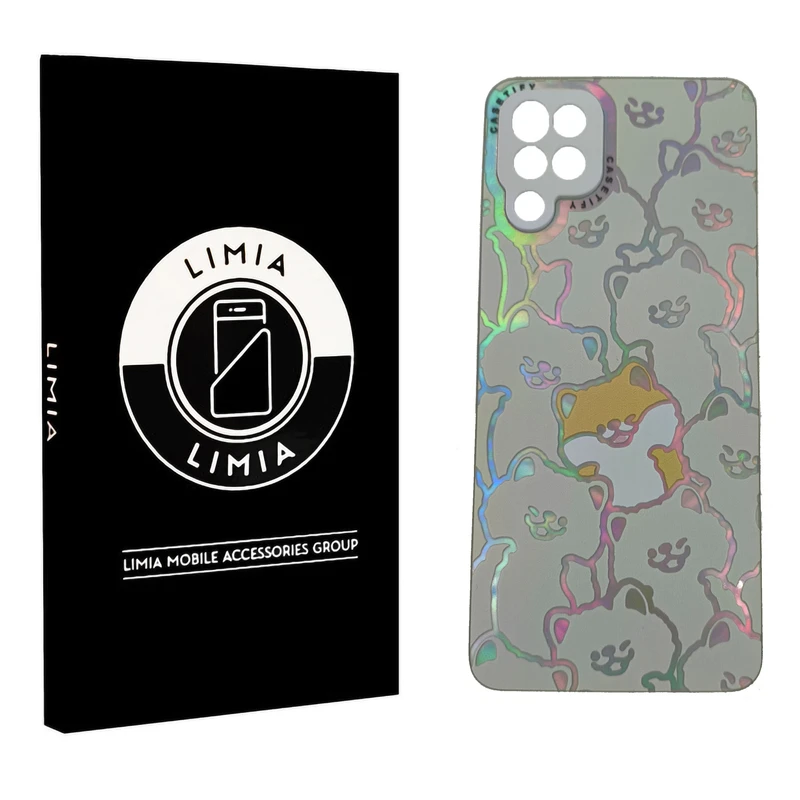 کاور لیمیا مدل فانتزی لنزدار طرح عروسکی شبرنگی مناسب برای گوشی موبایل سامسونگ Galaxy A12 / M12