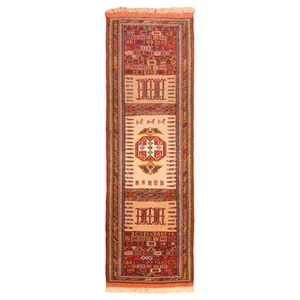 گلیم دستباف کناره طول دو متر سی پرشیا کد 188032