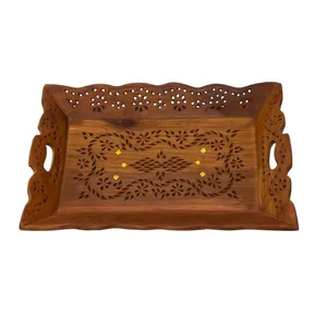 سینی چوبی مدل هندی کد 3222