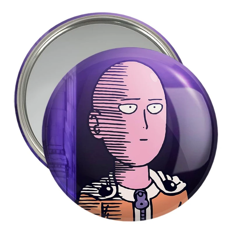 آینه جیبی خندالو مدل سایتاما انیمه مرد تک مشتی One Punch Man  کد 11343